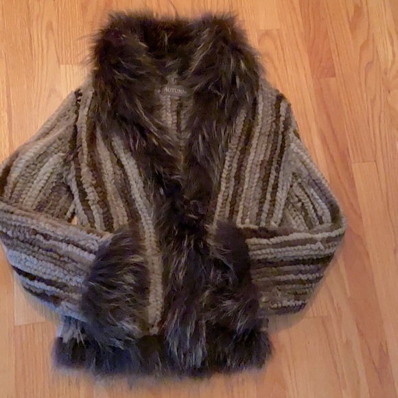 This is a rabbit fur jacket handmade by Autunno.